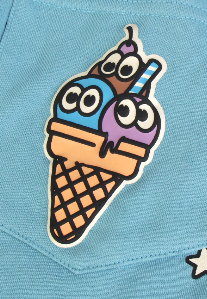 Jas & Mika "Dreams" Shorts Blå - Image 7